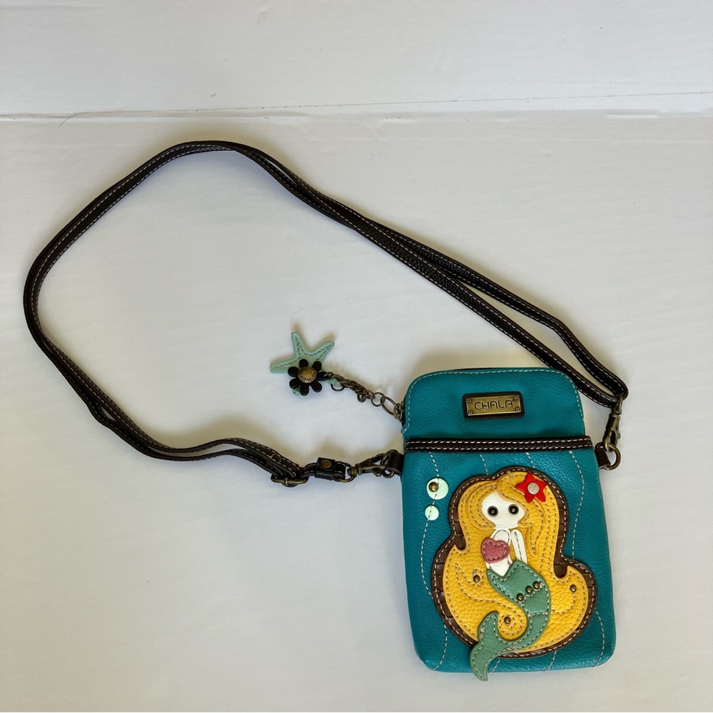 Chala Mermaid Cellphone Crossbody 3-in-1 Bag Purse‎ Clutch